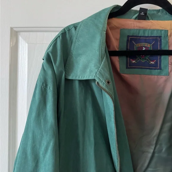 Pro Am Golf Windbreaker, XL, Masters Green, zip front with collar NWOT - Picture 2 of 12